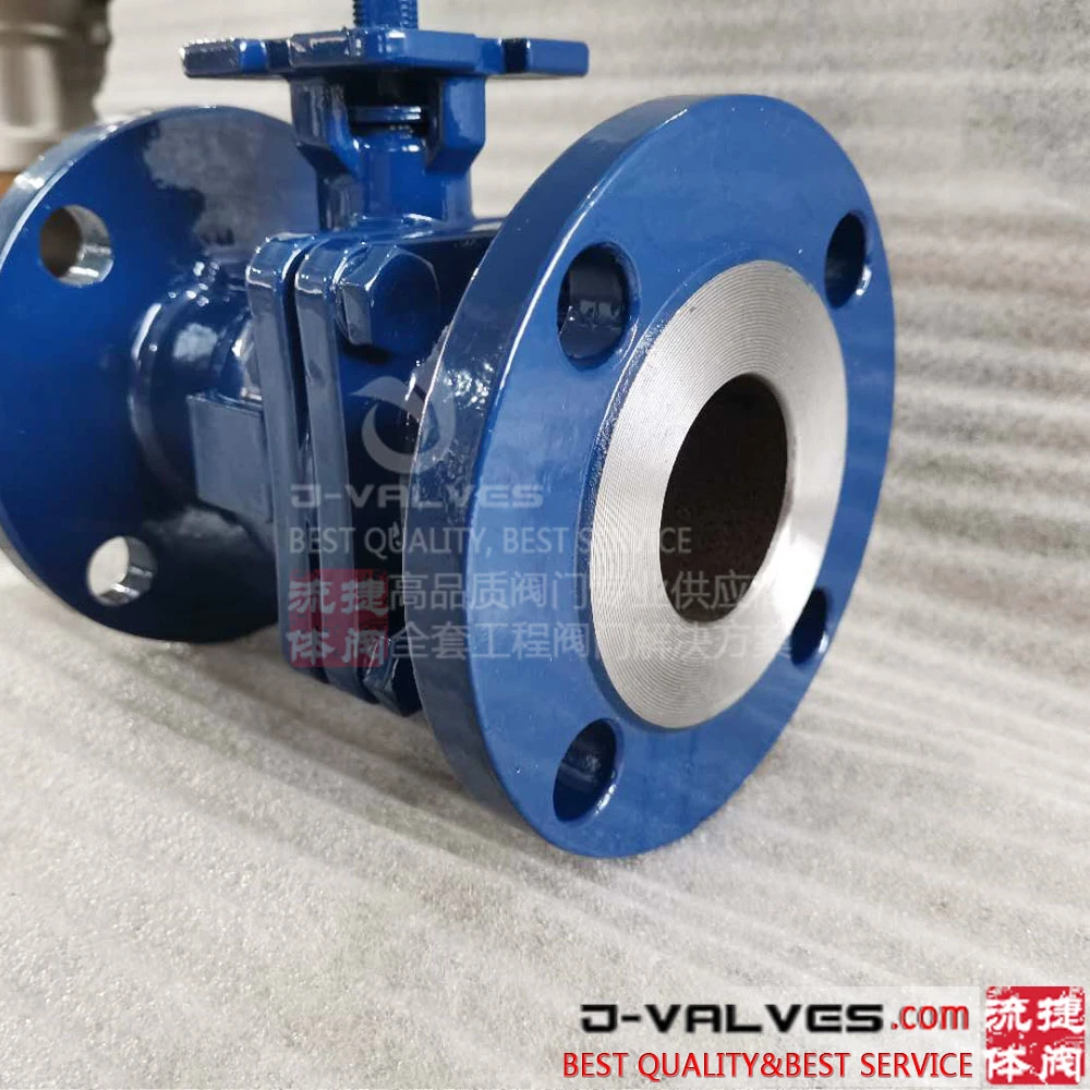 2PC 3PC Cast Steel Manual Flange Stainless Steel Casting Floating Wcb Ball Valve