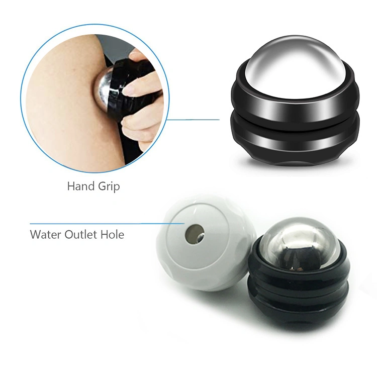 China Factory Wholesale Hand Metal Ice Cold Fitness Massage Roller Ball Therapy Pain Relief Body Massage Roller Ball