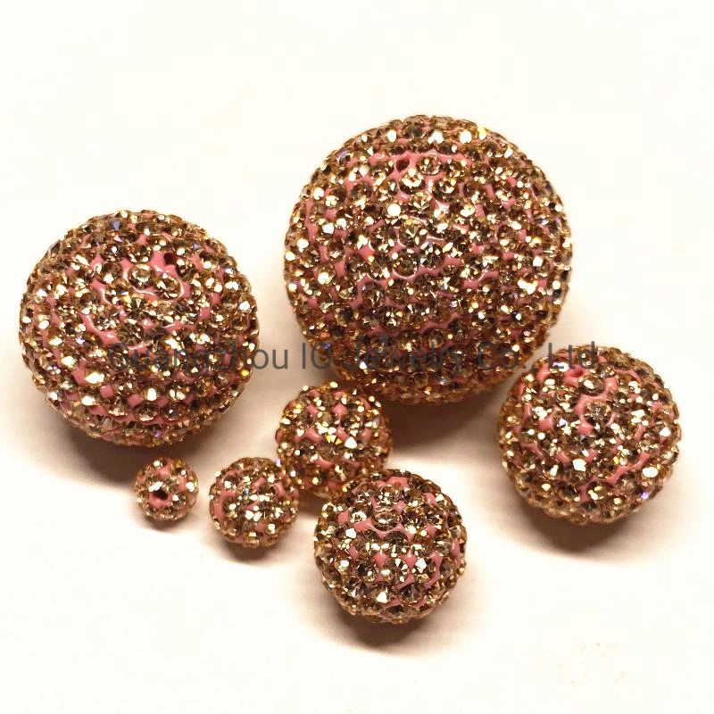 Handmade 4mm 6mm 8mm 10mm 12mm 14mm 16mm Shamballa Crystal Ball Bead