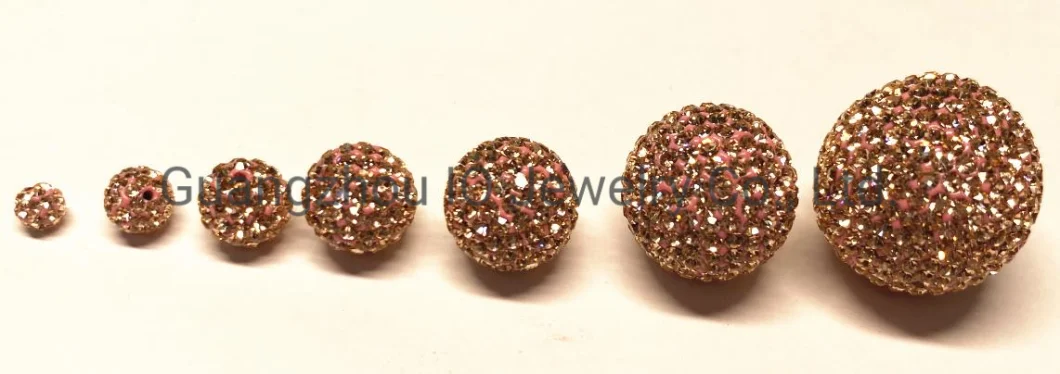 Handmade 4mm 6mm 8mm 10mm 12mm 14mm 16mm Shamballa Crystal Ball Bead