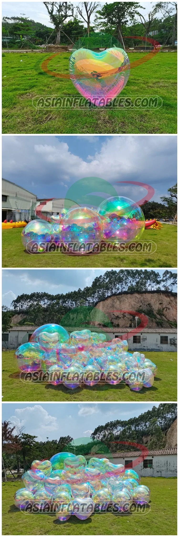 Factory Price Inflatable Mirror Balloon, Inflatable Stainless Steel Spheres for Advertising
