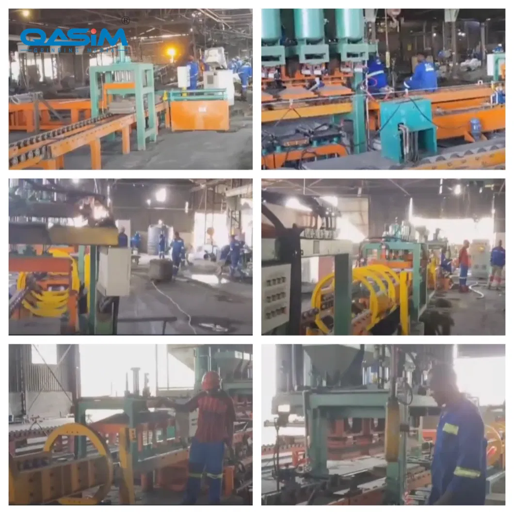 Qasim Casting Steel Grinding Media Ball Iron Mold Sand Coated Production Line