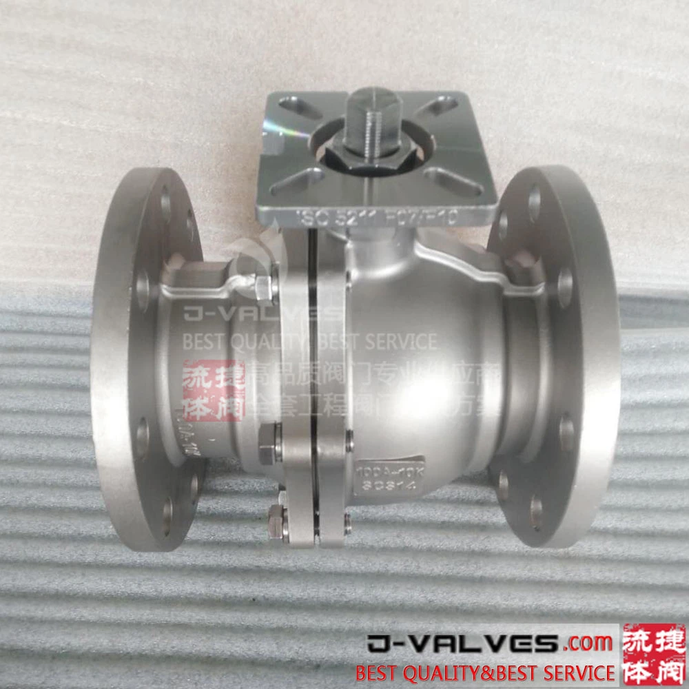 2PC 3PC Cast Steel Manual Flange Stainless Steel Casting Floating Wcb Ball Valve