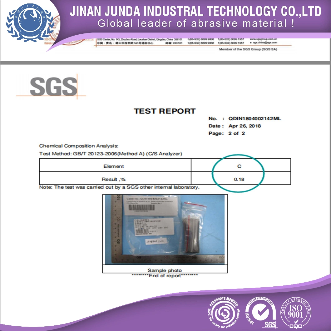 Blasting Low Carbon Steel Shot/Carbon Steel Ball SAE Standard