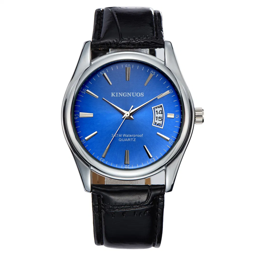 Wholesale Price Large Dial Business Sliver Stainless Steel Quartz Men Watch