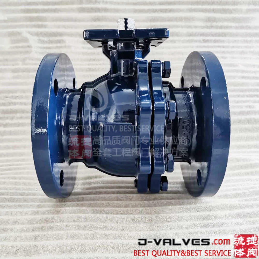 2PC 3PC Cast Steel Manual Flange Stainless Steel Casting Floating Wcb Ball Valve