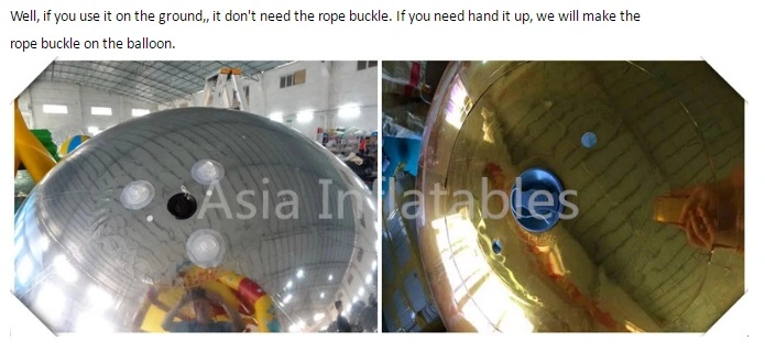 Multiple Colors Inflatable Mirrored Sphere for Shopping Mall Decoration