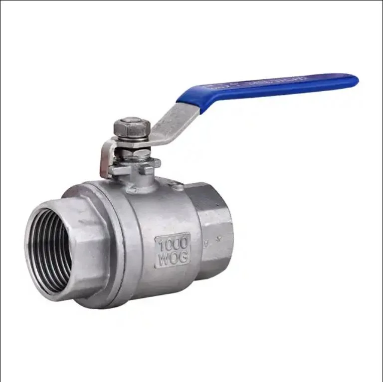 Industrial Stainless Steel Ss Valved Made in China DN8 to DN100 Screw End Type BSPT Bsp NPT Screw Valves 2PC Ball Velves