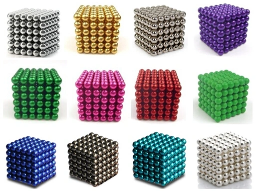 Metal Magic Cube Magnetic 5mm 216 Magnetic Neodymium Magnet Ball as Christmas Present