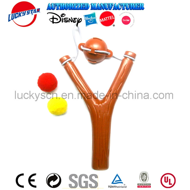 Wooden Slingshot Plastic Toy for Magazine Promotion