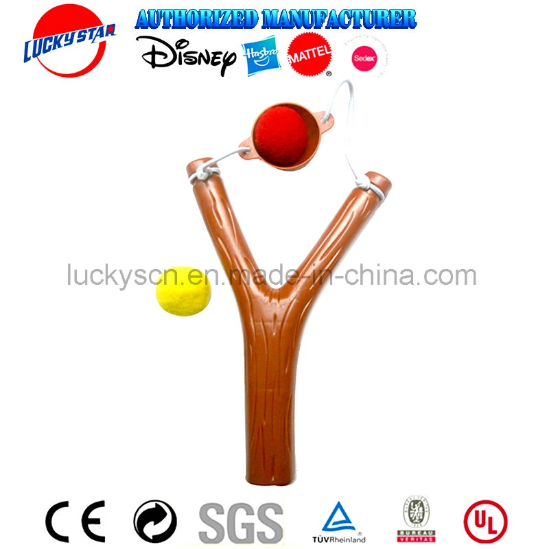 Wooden Slingshot Plastic Toy for Magazine Promotion