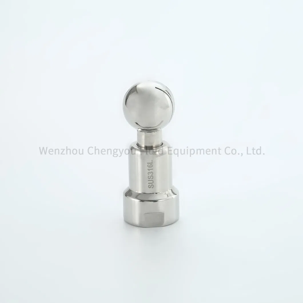 Sanitary Stainless Steel Threaded Rotary Cleaning Washing Ball Spray Ball 360&deg; Thread