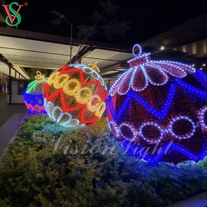 Outdoor LED Decoration Christmas Ornament Light 3D Ball Motif Light