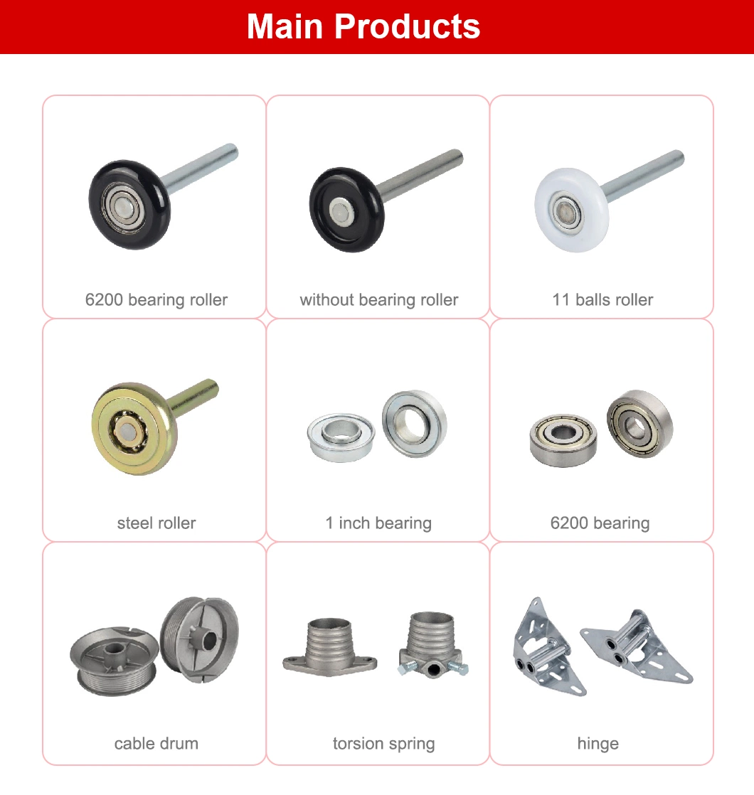 Slivery 10 Balls 46*105mm Steel Roller Belong Garage Door/Gate Hardware Accessories/Parts Pulley/Roller for Building Materials Door and Window Hardware