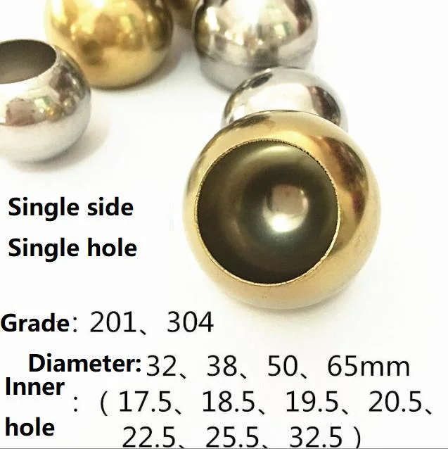 Stainless Steel Baluster Ball Hollow Hole Decorative Railing Balls for Stair Handrail