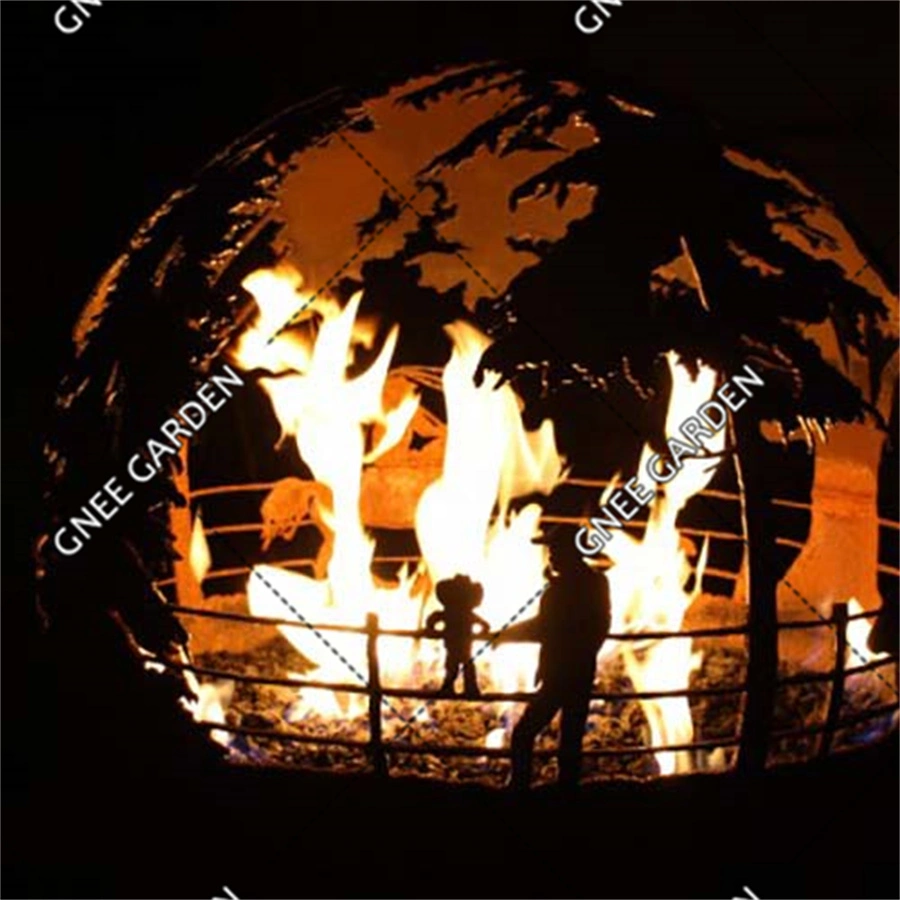 Hot Sale Cowboy Corten Steel Fire Sphere