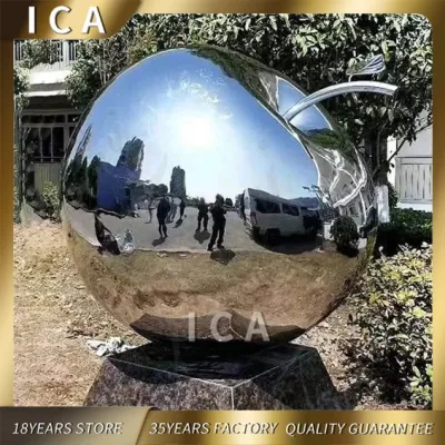 Hot sale acciaio inox metallo scultura sfera decorazione per esterni