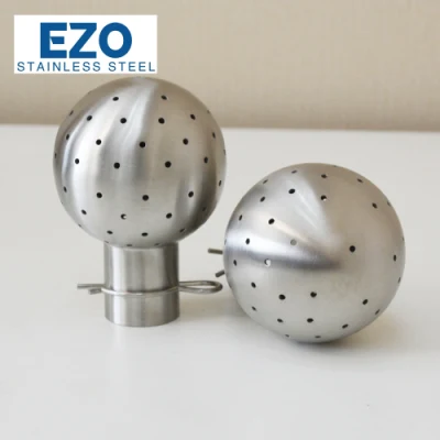 Sfera di spruzzo perforata saldata per alimenti in acciaio inox con perno Fine