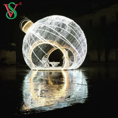 Decorazione LED per esterni luce ornamento Natale motivo 3D palla luce