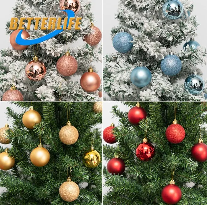 6cm Mini Painted Baseball Plastic Glitter Wide Yellow for 1 Year Old You Can Get Inside Decoration Tree Holder Ornament Hand-Painted White Christmas Tree Ball