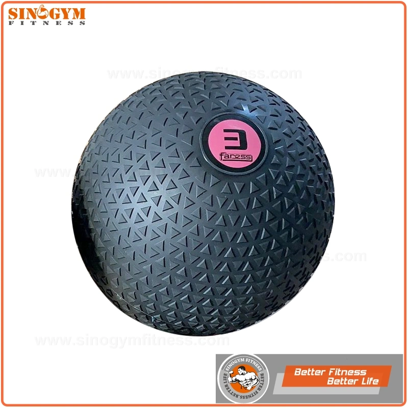 Triangle Textured Grip Dead Weight Slam Exercise Ball for Cross Training