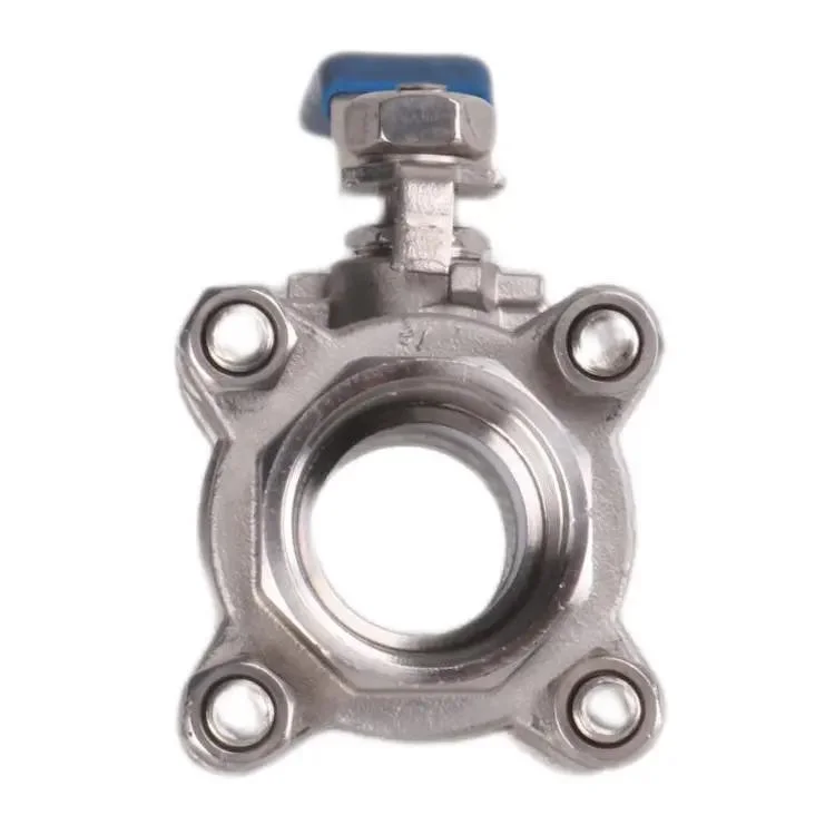 Stainless Steel 304 Floating Ball Valve Threaded Ends Three-Piece Full Bore Valve