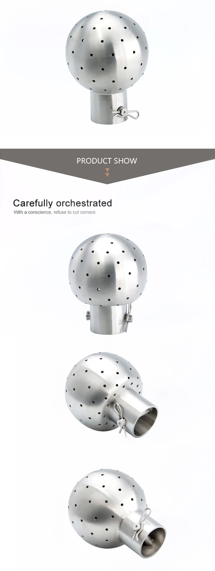 Sanitary Tank Cleaning Ball Stainless Steel Fixed Cleaning Ball
