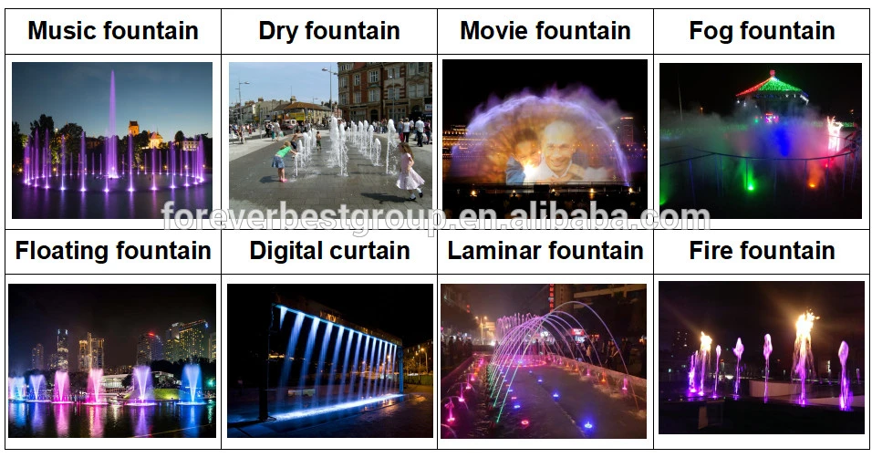 Outdoor Water Lake Big Size Screen Movie Laser Fountain