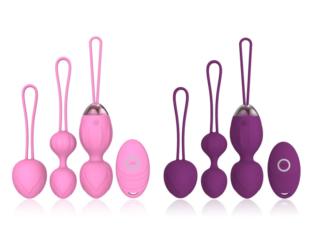 Kegel Balls for Women Ben Wa Balls Weighted Sex Toys Soft Silicone Wireless Remote Control Vibrating Eggs