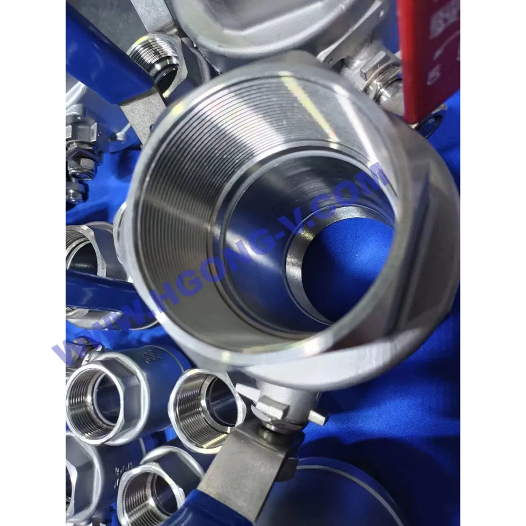 ANSI/DIN/JIS Male Female Thread 150lb Bsp Ss Stainless Steel 1PC 2PC 3PC Threaded Ball Valve