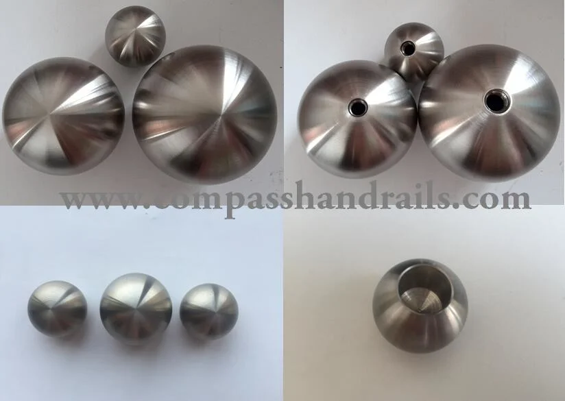 Inox 25mm Solid Ball with Through Hole for Railings
