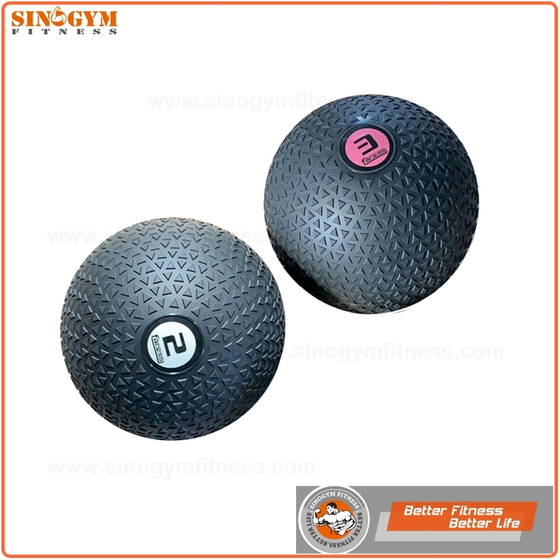 Triangle Textured Grip Dead Weight Slam Exercise Ball for Cross Training