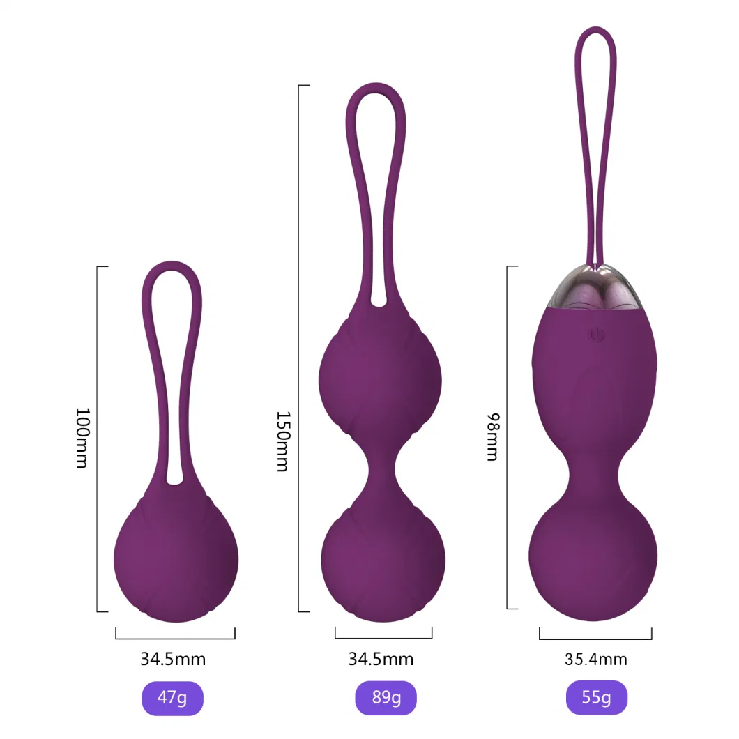 Hot Sex Vibrator Kegel Balls for Women Pelvic Floor Exercise Women Weight Ben Wa Balls Weighted Kegel Exercise Balls