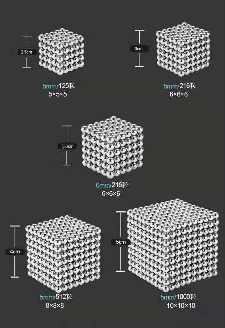 Permanent Magnets Customized Magnet Ball for Toys Magnetic Balls Floating Ball 8mm 6mm 5mm 3mm