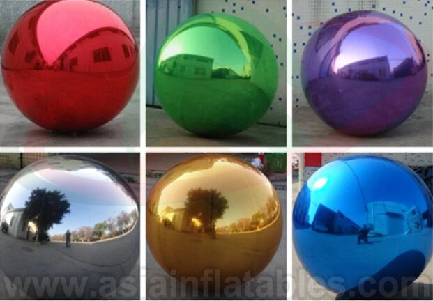 Decoration Sliver Inflatable Mirror Ball, Inflatable Stainless Steel Spheres