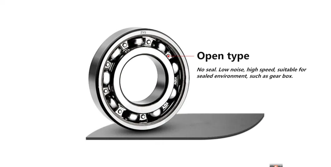 Zys 6200-2RS 6200-Zz Radial Ball Bearing 10X30X9 with Bearing Dimension and Size Chart