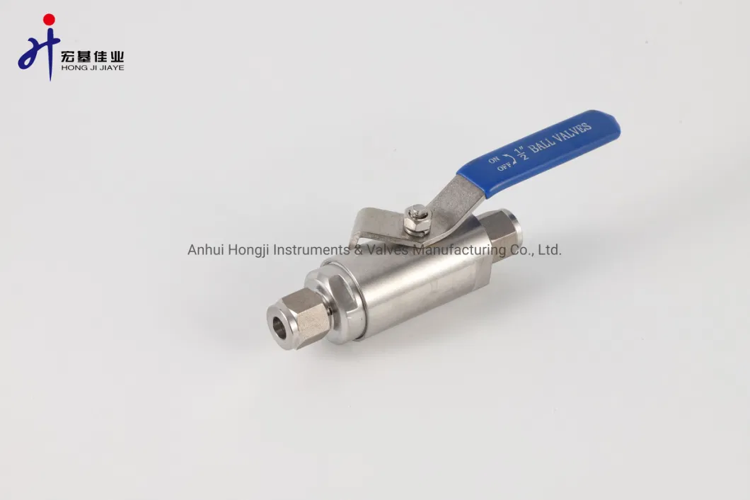 304 or 316L Stainless Steel Double Ferrules Ball Valve 1500psi Stainless Steel Valve Ball