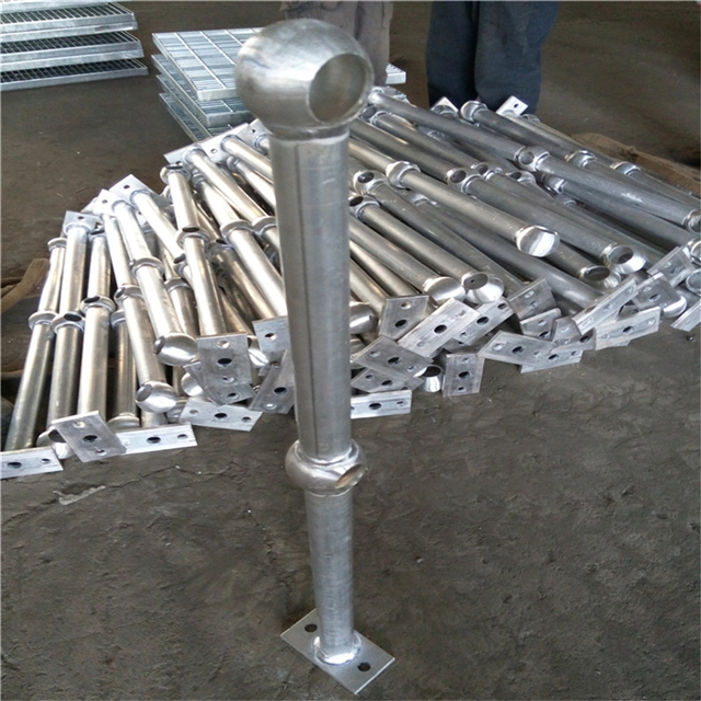 Rust-Proof Hot DIP Galvanized Steel Ball Stanchion with Hole