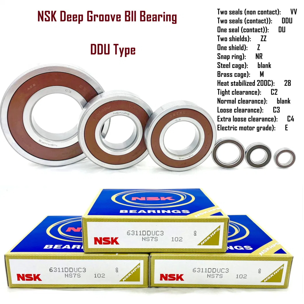 NSK NTN NACHI Asahi Linear/ Thrust/ Pillow Block/ Deep Groove/ Ceramic/ Stainless Steel Ball Bearing 6200 6201 6202 6203 6204 6205 as Chamfer