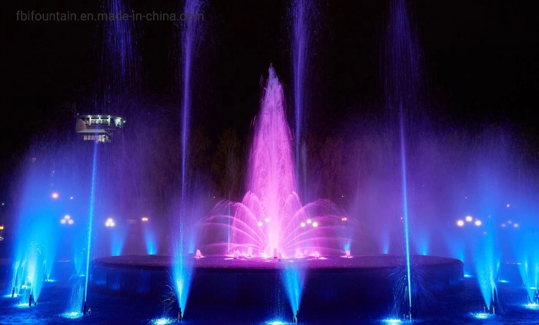 Outdoor Garden Music Dancing Water Fountain with LED Lights