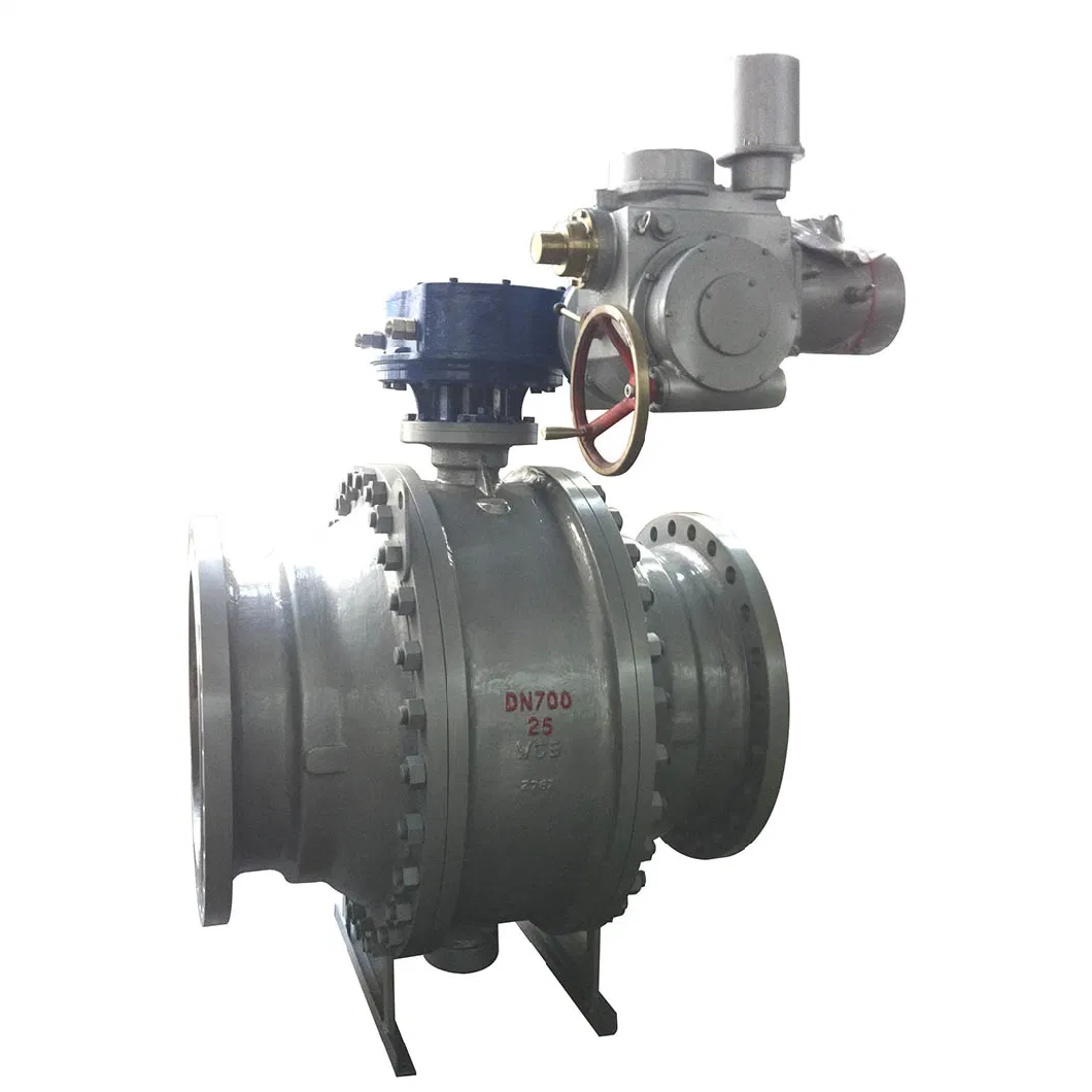 DIN/API/JIS Wcb Stainless Steel 304/316 Electric Fire Safe Trunnion Mounted Forged Ball Valve