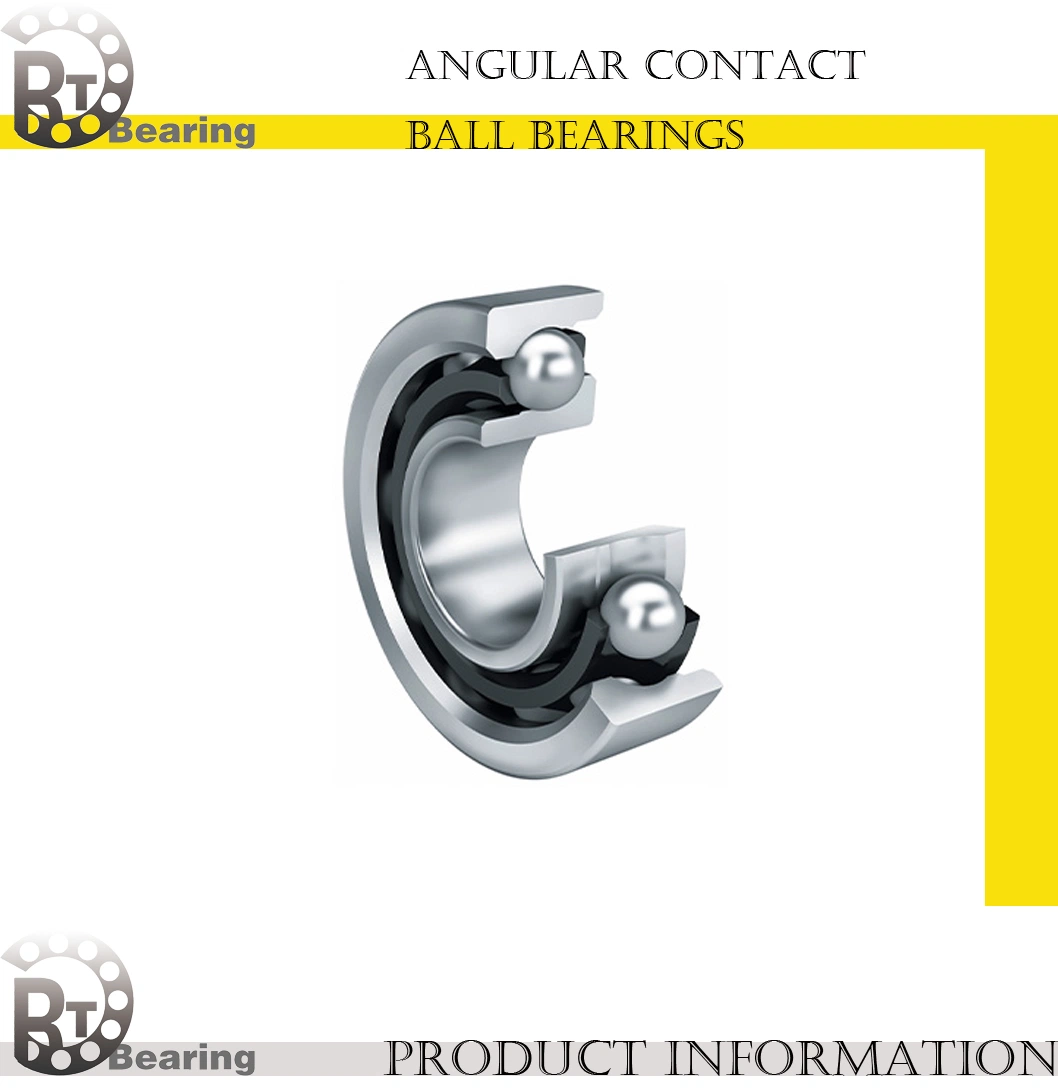 Single/Double Row Angular Contact Ball Bearing Four Point 7200becbp 7306/7206becbm/P4 Chinese Factory Rtb/FAG/NSK/NTN/Steel/Brass Cage Roller/Rolling Bearing