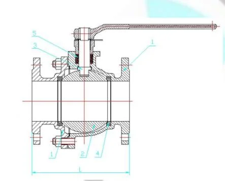 Gun Metal / Bronze Venturi Port Ball Valve Class-150 (Flanged)