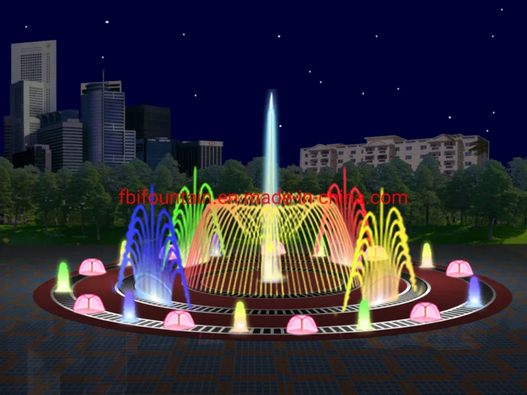 China Factory Customized Digital Graphical Water Curtain Fountain