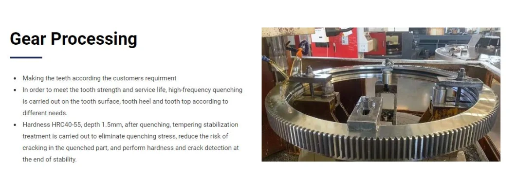 Heavy Sugar Mill Pinion Spur Large Gear Wheel Custom Forging Ball Mill Gear