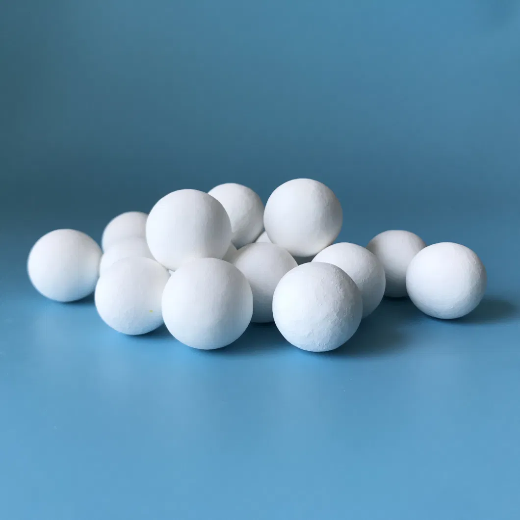 Customized Al2O3 White 3mm-50mm Perforated Alumina Inert Ceramic Grinding Ball