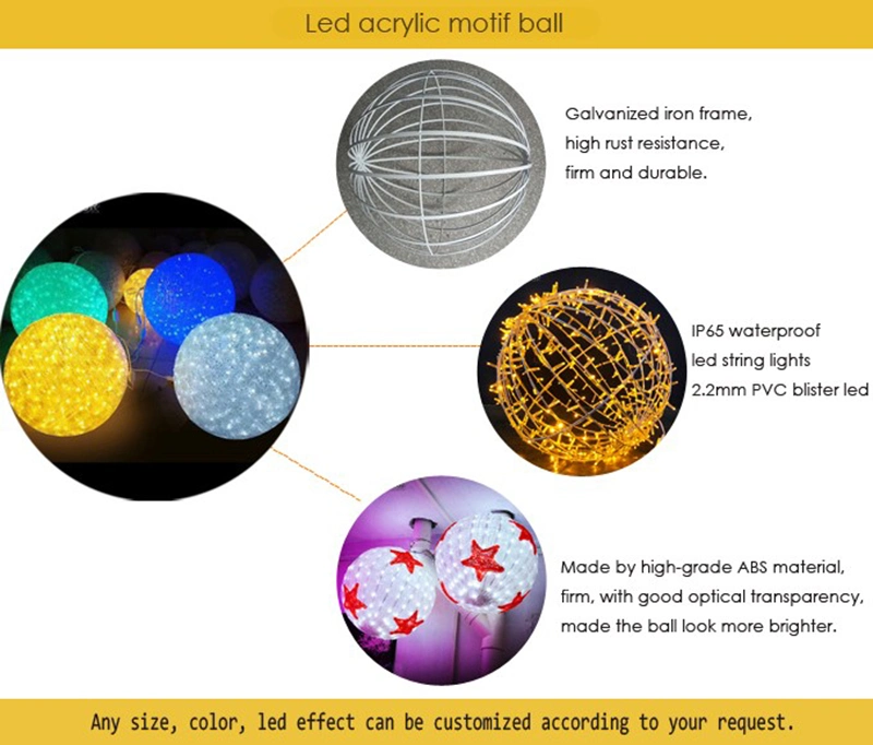 Ramadan Decorations Magic LED Lights Mesh Giant Christma Bouncy Ball