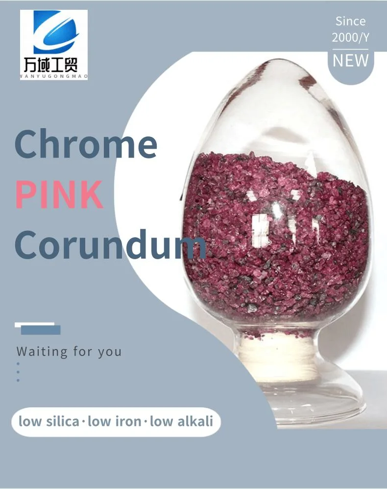 Factory Wholesale Chromium Content 0.5 Chromium Corundum Pink Fused Alumina Powder Sand Raw Materials in Bulk