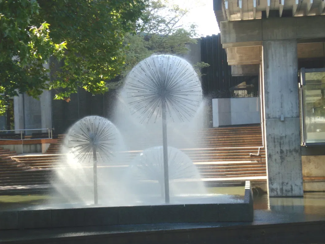 Large Crystal Ball Stainless Steel Dandelion Water Fountain