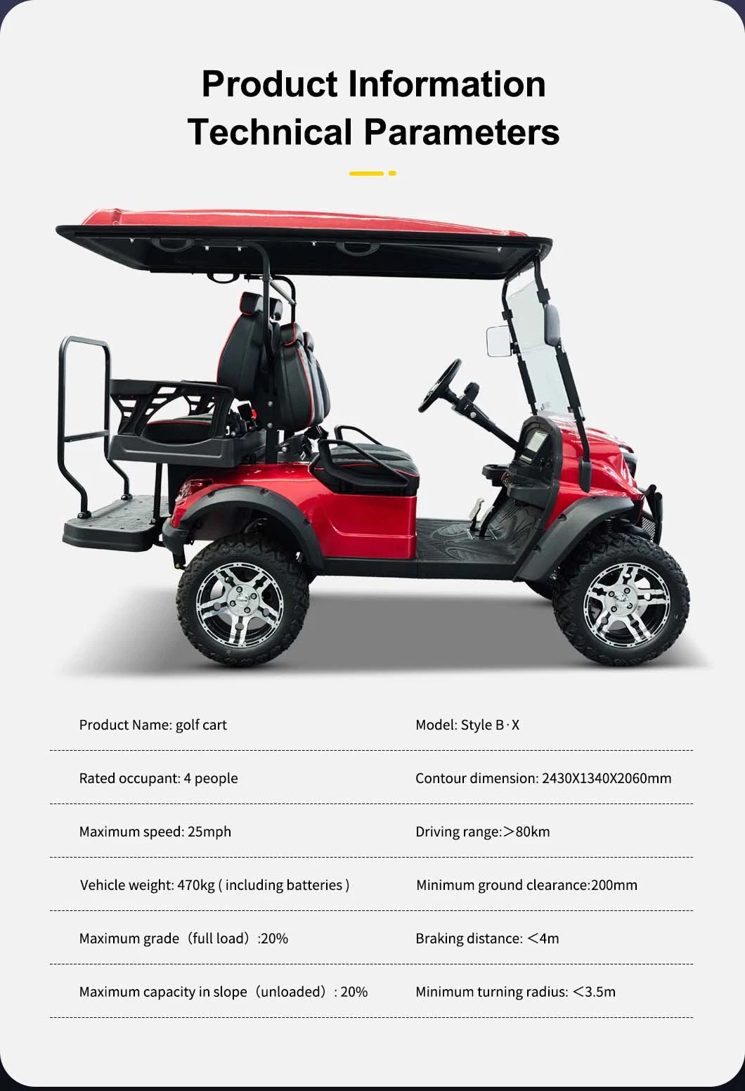 Wholesale Best New 4 Seat Sightseeing Bus 4 Passenger Electric Lithium Hunting Golf Buggy